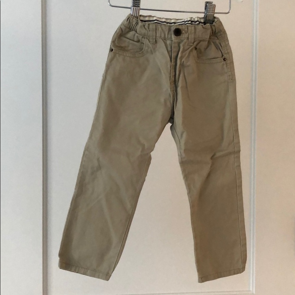 Zara five pocket chinos with adjustable waistband